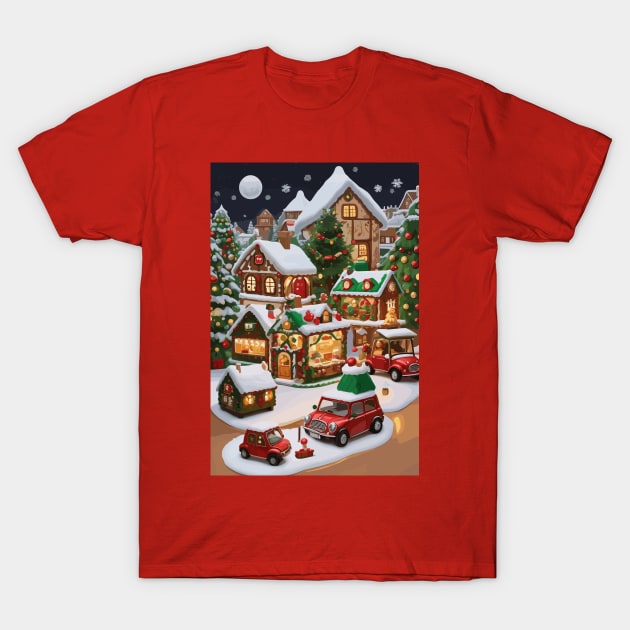 Christmas Poster T-Shirt by VENZ0LIC